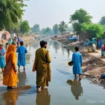 Home 15 수질환경 기초 개념 및 원리 - **Prompt:** "A vibrant, realistic scene in a bustling South Asian community. A diverse group of men,...