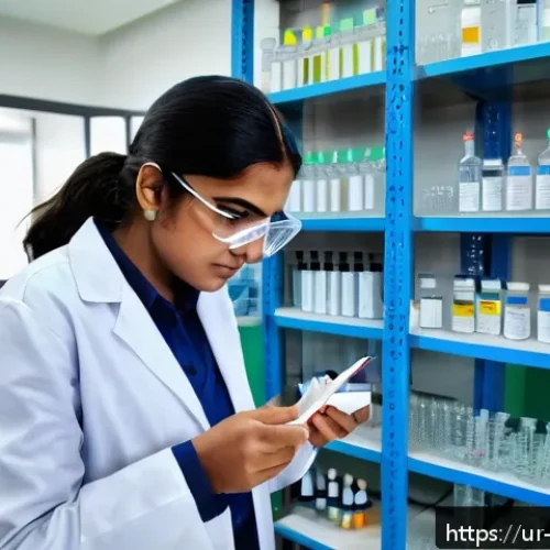 Home 32 수질환경기사 시험 공략법 - A modern laboratory setting in Pakistan focused on water quality testing: a female scientist wearing...